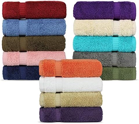 100% Cotton 12-Pack Washcloths 13x13