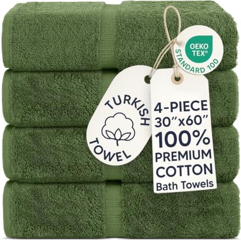 100% Cotton 2-Pack Bath Towels 30x60