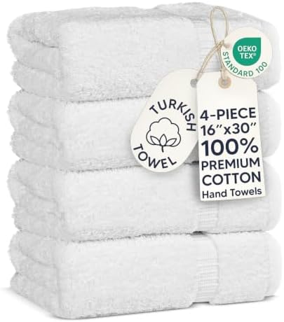 100% Cotton Premium Turkish Towels for Bathroom | 16'' x 30…