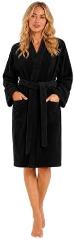 100% Cotton Terry Cloth Turkish Kimono Bathrobe for Women (…